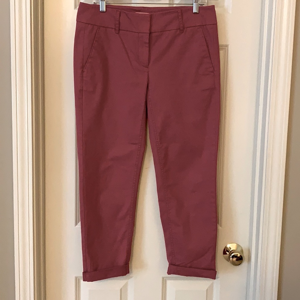 LOFT relaxed chinos. Dusty pink. Sz 6. Worn once